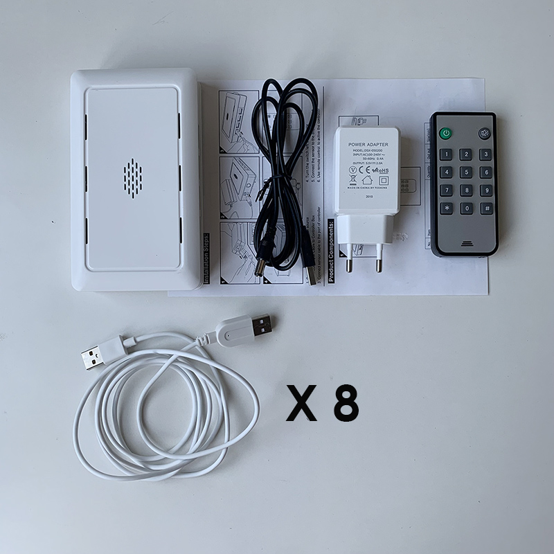 8 Ports Security Burglar Alarm System PC Macbook Laptop Anti-Theft Host Notebook Computer Secure Display Box For Retail Shop