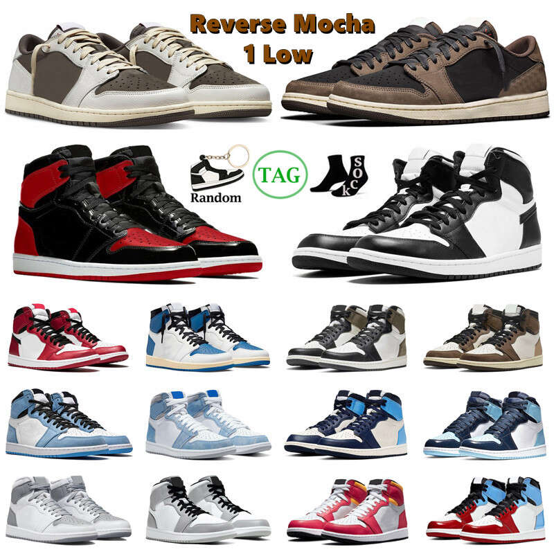 OG 1 Low Reverse Mocha 1s Basketball Shoes Black White Chicago Bred Patent University Blue Hype Royal Dark Mocha Mens Trainer Sports, #41
OG 1 Low Reverse Mocha 1s Basketball Shoes Black White Chicago Bred Patent University Blue Hype Royal Dark Mocha Mens Trainer Sports, #41