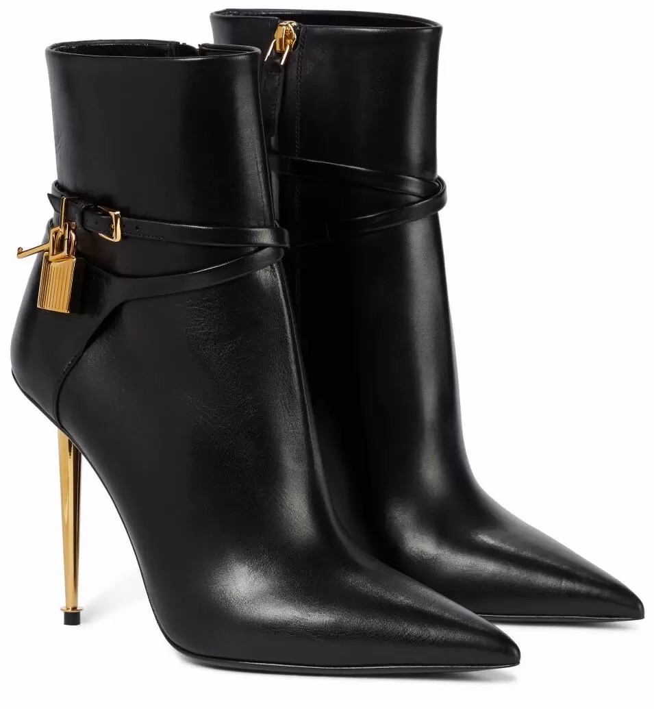 Winte Padlock Leather Ankle Boots Lock & Key Buckled Straps Women Metal Stiletto Heels Fashion Lady Pointed Toe Lady Booties
Winte Padlock Leather Ankle Boots Lock & Key Buckled Straps Women Metal Stiletto Heels Fashion Lady Pointed Toe Lady Booties