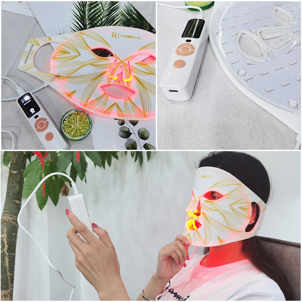 New trending Home use SKIN Rejuvenation led mask face 4 colors led light therapy facial masks