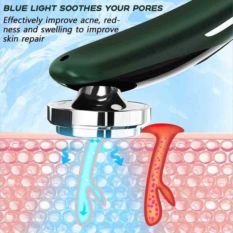 Face Skin Care Vibration Massage Device Eye Lifting Wrinkle Removal Ultrasonic Scrubber Facial Pore Cleaner Nano Sprayer 220516