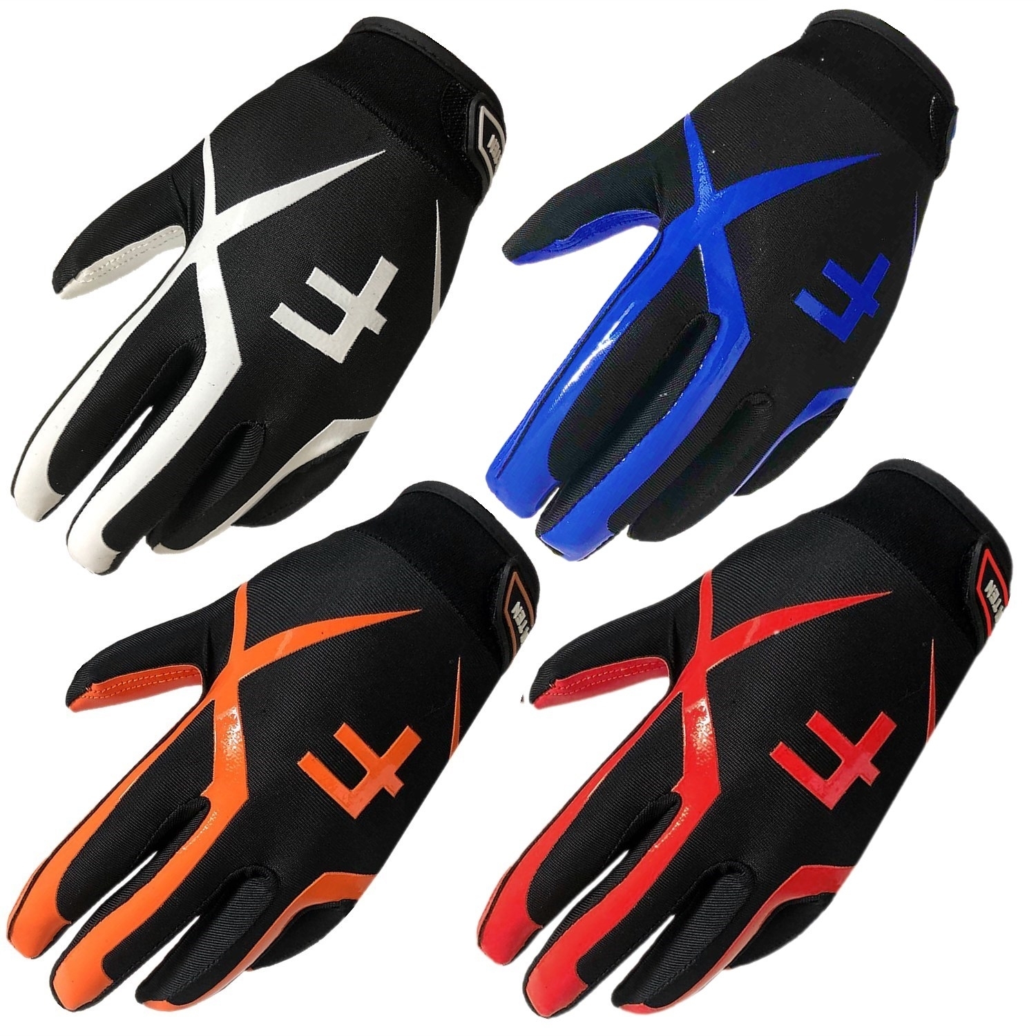Sports Gloves Non Slip Youth Kid American Football Gloves Receiver Soccer Goalkeeper Glove S M L XL Boys Girls 5-14 years old Drop 220924