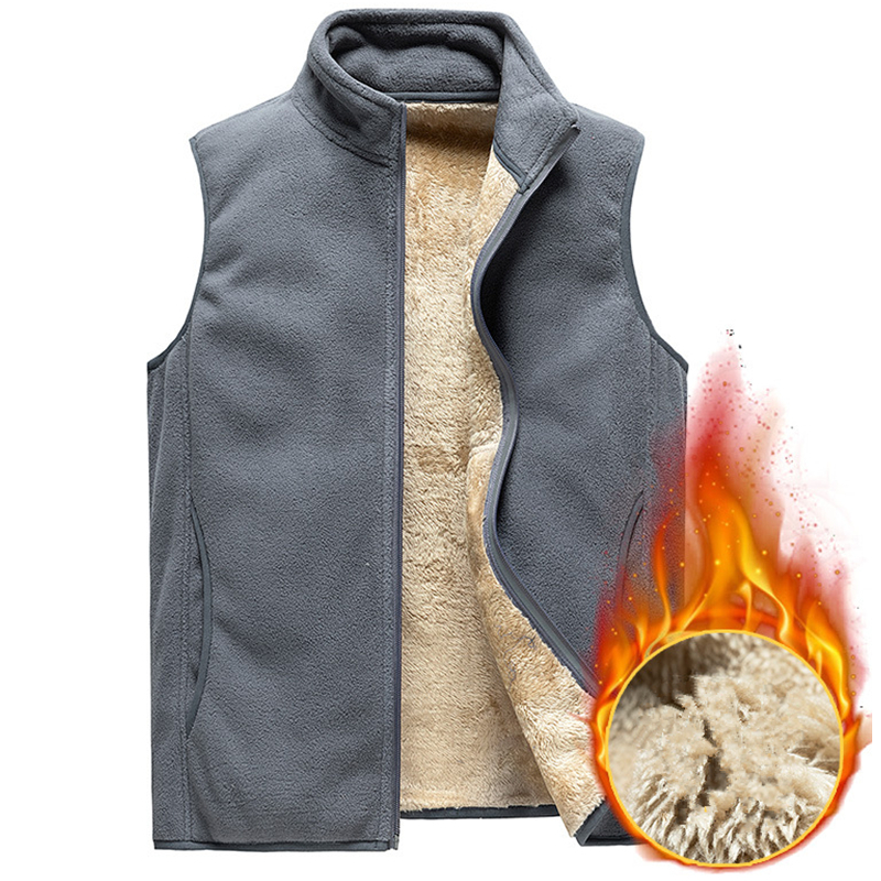 Men s Vests Plus size cashmere Sleeveless Vest Jackets Fashion wool vest Male Cotton Padded Coats Warm Waistcoats Clothing 8XL 220926