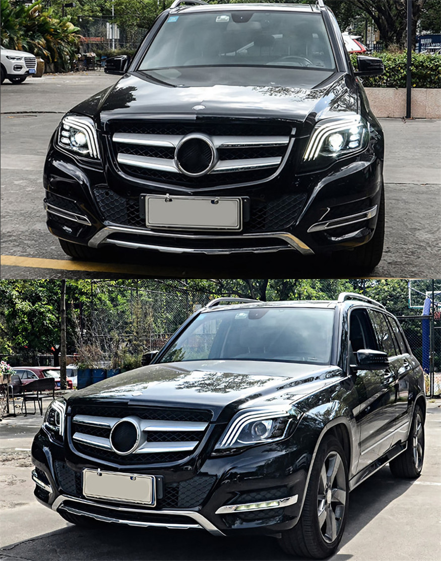 Car Lights For GLK 20 08-20 15 X204 LED Headlights Modification Upgrade S Class Style DRL Dynamic Turn Signal Lamp Assembly