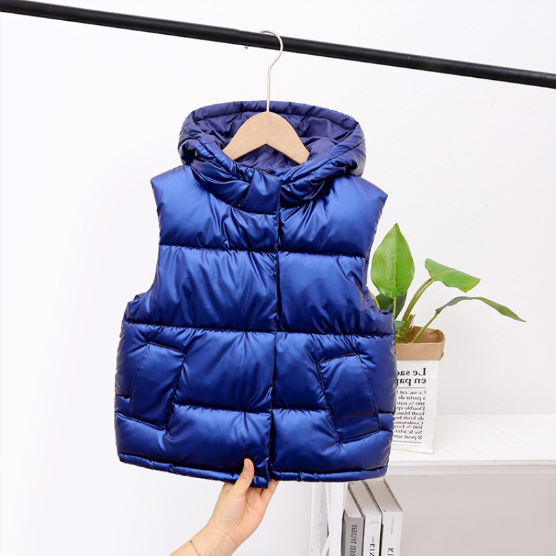 Waistcoat Girls Boys Baby's Kids Down Vest Waistcoat Cute Warm Plus Thicken Winter Autumn Outdoor Jacket Cardigan Children's Clothes 220927