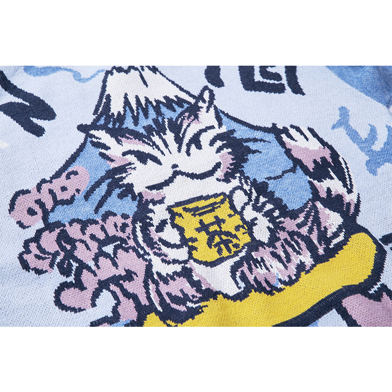 Men's Sweaters Harajuku Japanese Anime Graphic Hip Hop Streetwear Autumn Oversize Pullover for Fashion L220927