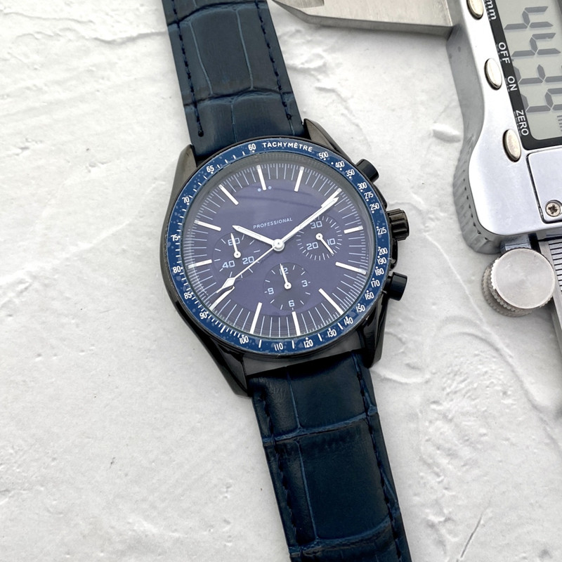 Men Watch Stainless Steel Six stitches 42mm Luxury Brand All dial work quartz Watches OM Fashion Chronograph Clock leather Strap Type 1
Men Watch Stainless Steel Six stitches 42mm Luxury Brand All dial work quartz Watches OM Fashion Chronograph Clock leather Strap Type 1