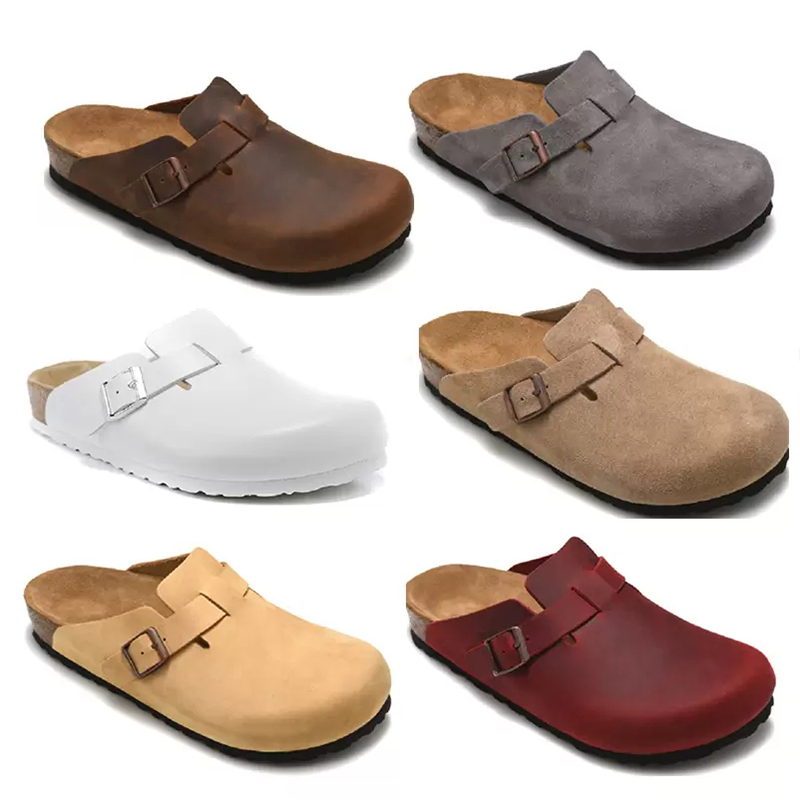 Classic Boston Slippers Designer Cork Sandals Woody Clogs Sliders Shoes Casual Real Leather Women Men Beach Scuffs Flip Flops EU46, 8#
Classic Boston Slippers Designer Cork Sandals Woody Clogs Sliders Shoes Casual Real Leather Women Men Beach Scuffs Flip Flops EU46, 8#