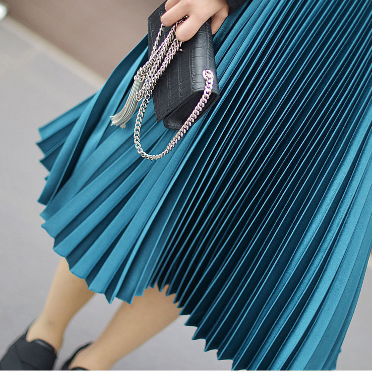 Skirts Women Summer Pleated Skirt Boho White Long Skirt Saias High Waist Women ALine Pink Skirt Khaki Saia Longa Falda Jupe 220924