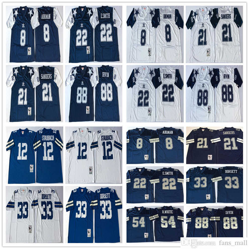 Mitchell and Ness Vintage Football Troy Aikman Jerseys Stitched 21 Deion Sanders 22 Emmitt Smith Tony Dorsett Randy White Michael Irvin Jersey Man S-XXXL Blue, Same as picture
Mitchell and Ness Vintage Football Troy Aikman Jerseys Stitched 21 Deion Sanders 22 Emmitt Smith Tony Dorsett Randy White Michael Irvin Jersey Man S-XXXL Blue, Same as picture