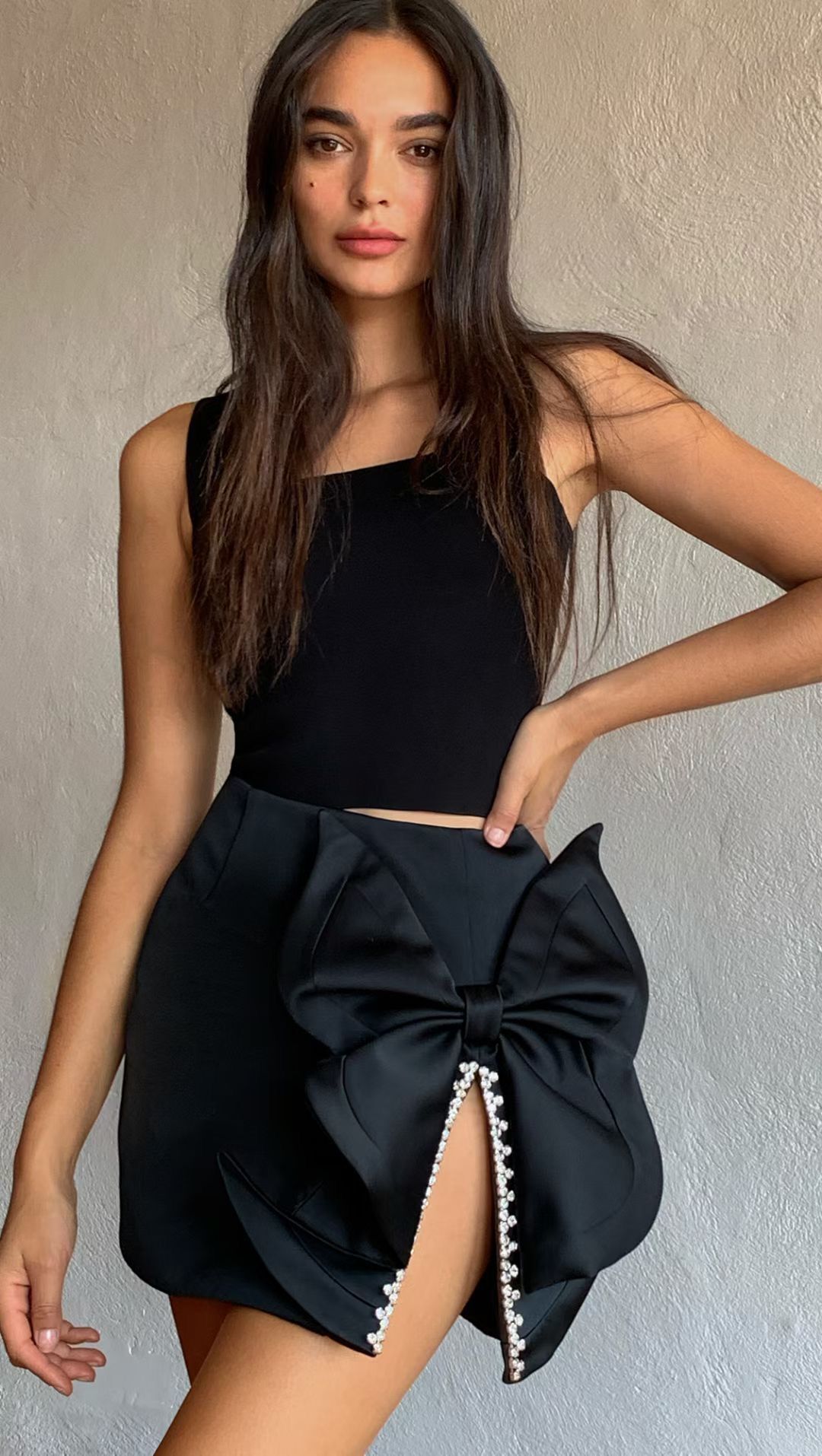 Skirts DEIVE TEGER Fashion Womans Pencil Mini Skirt Lovely Sweet Beading Flower Ladies Skirts 220924