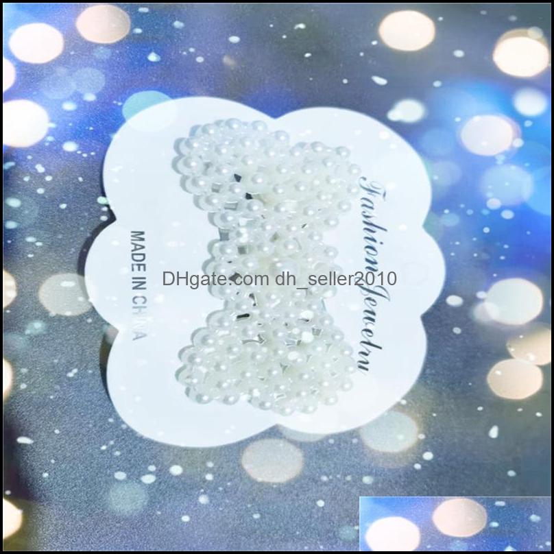 Hair Clips Barrettes Girl Pearl Hair Clips Ins Simplicity Top Clamp Bb Hairpin Fashion Jewelry For Women Independent Packing Leaf 0 Dhl7I