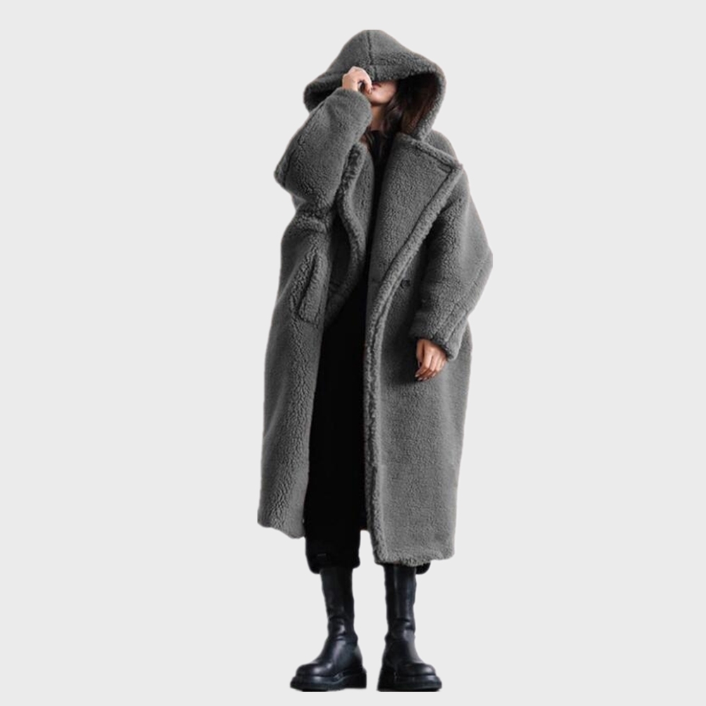 Womens Fur Faux Women Winter Parka 5XL Size Long Sleeve Loose Coat Jacket Thick Mink With Hooded Warm Overcoat 220927