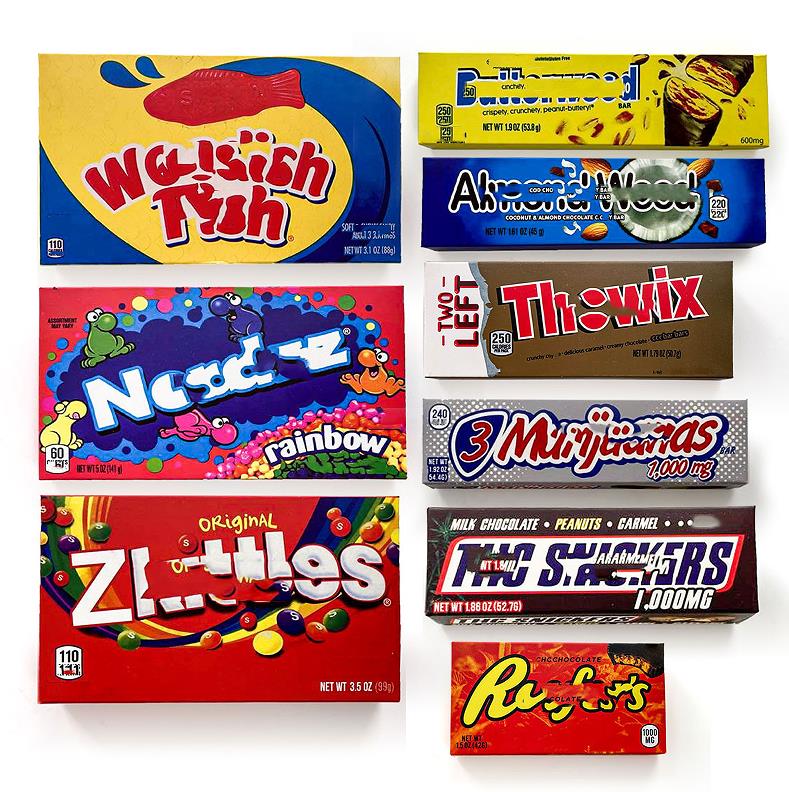 Custom Printed paper box 1000mg gummies chocolate peanut mini chewy kushkat edibles packaging paper boxes
Custom Printed paper box 1000mg gummies chocolate peanut mini chewy kushkat edibles packaging paper boxes