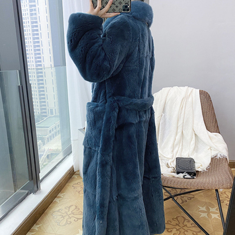 Women's Fur Faux Parka Women Coats Winter Outwear Thick Warm Long Jacket Female Temperament Slim Overcoat 220927