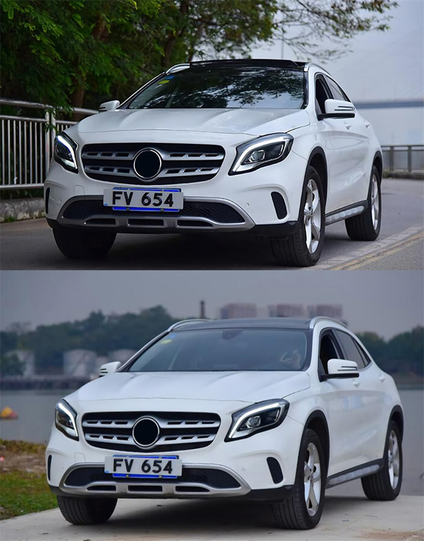 LED Headlights For GLA 2015-2019 Front Light X156 GLA180 GLA200 GLA250 GLA45 Daytime Lights Modification High Configuration Upgrade Headlight Assembly