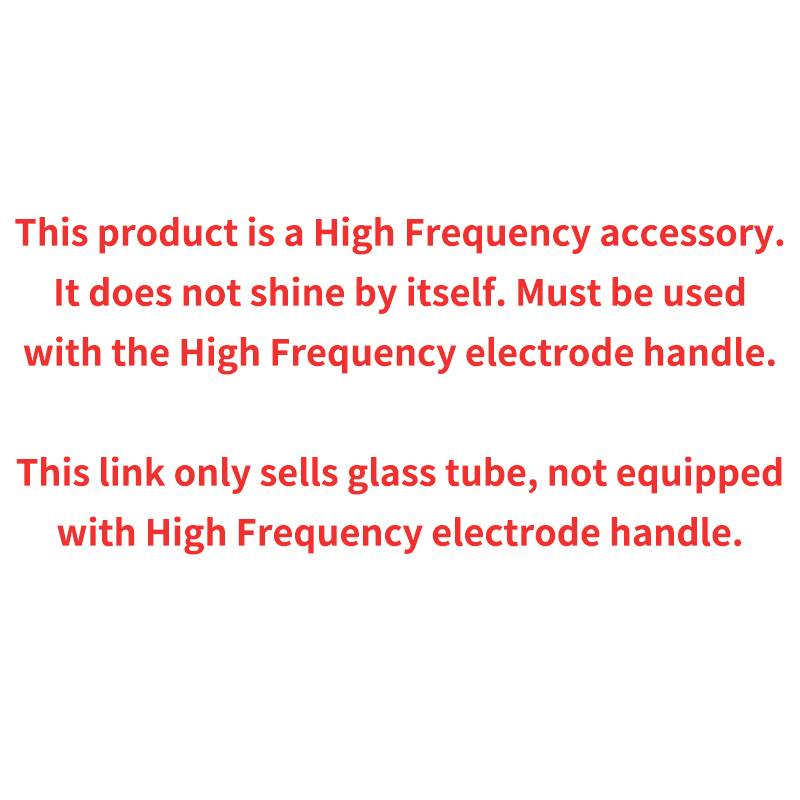Face Massager High Frequency Electrode Nozzle Attachment 4 Pcs Glass Tubes Red light Neon Violet Argon Blue light mixing Face Skin Care 220926