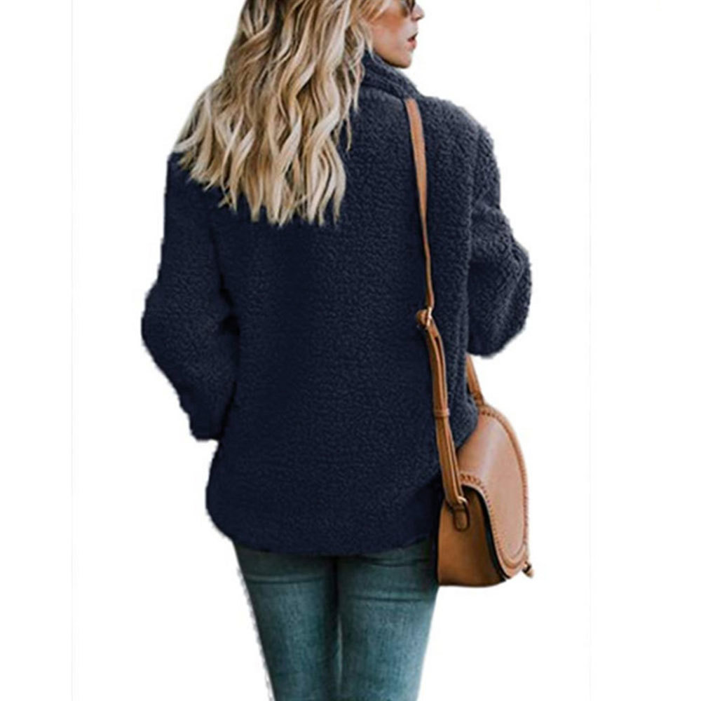 Women's Fur Faux Jocoo Jolee Female Warm Coat Women Autumn Winter Teddy Casual Oversized Soft Fluffy Fleece Jackets Overcoat 220927