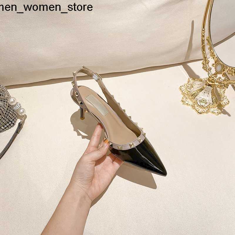 Designer sandals willow nail high-heeled women shoe versatile summer flat belt high heels sandal