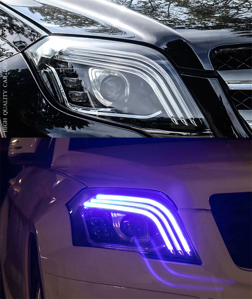 Car Lights For GLK 20 08-20 15 X204 LED Headlights Modification Upgrade S Class Style DRL Dynamic Turn Signal Lamp Assembly