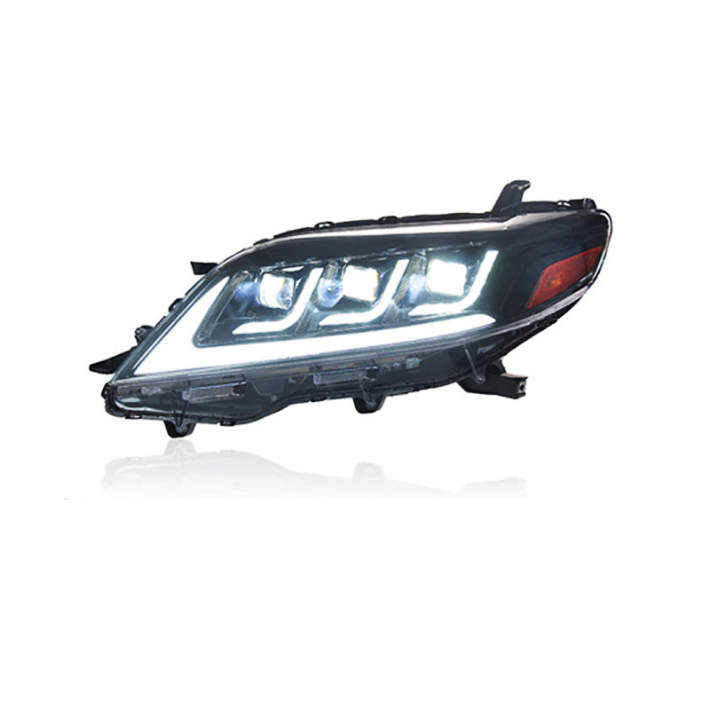 Car Lights For Sienna 20 11-20 20 LED DRL Auto Headlights Assembly Bicodal Lens Dynamic Lamp Start Animation Highlight Accessories