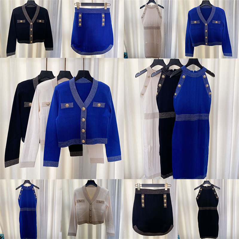 Gold Buckle Womens Dresses Knits Sweaters Designer Fashion Cardigan Coats Ladies Sexy Knitted Short Skirts Clothing, Black skirt
Gold Buckle Womens Dresses Knits Sweaters Designer Fashion Cardigan Coats Ladies Sexy Knitted Short Skirts Clothing, Black skirt