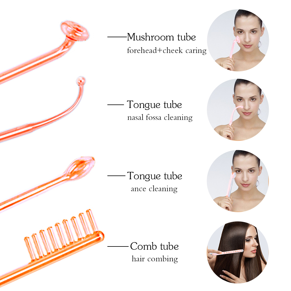 Face Massager Replacement Electrotherapy Wand Glass Tube High Frequency Machine Acne Skin Tightening High Frequency Skin Care 220926