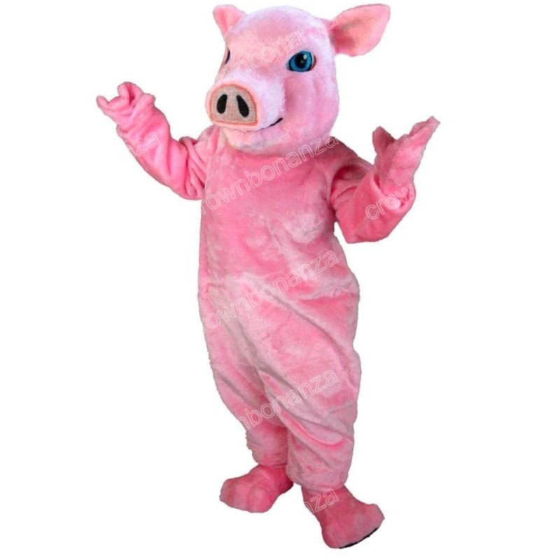 halloween Cute Pig Mascot Costumes Cartoon Character Outfit Suit Xmas Outdoor Party Outfit Adult Size Promotional Advertising Clothings