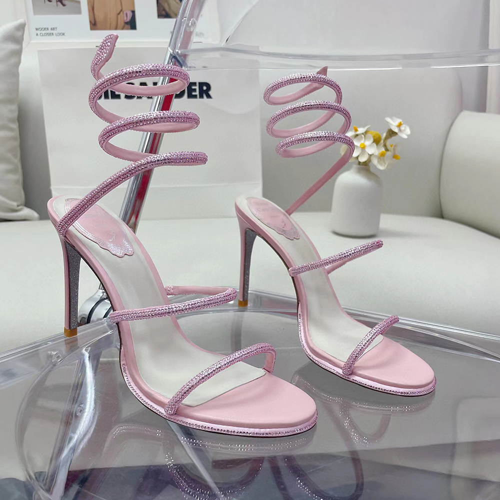 stiletto Strass Rhinestone Snake sandals Rene Caovilla Cleo 95mm Evening shoes women's high heels Ankle Wraparound luxury designer factory 0JWL, 36#
stiletto Strass Rhinestone Snake sandals Rene Caovilla Cleo 95mm Evening shoes women's high heels Ankle Wraparound luxury designer factory 0JWL, 36#