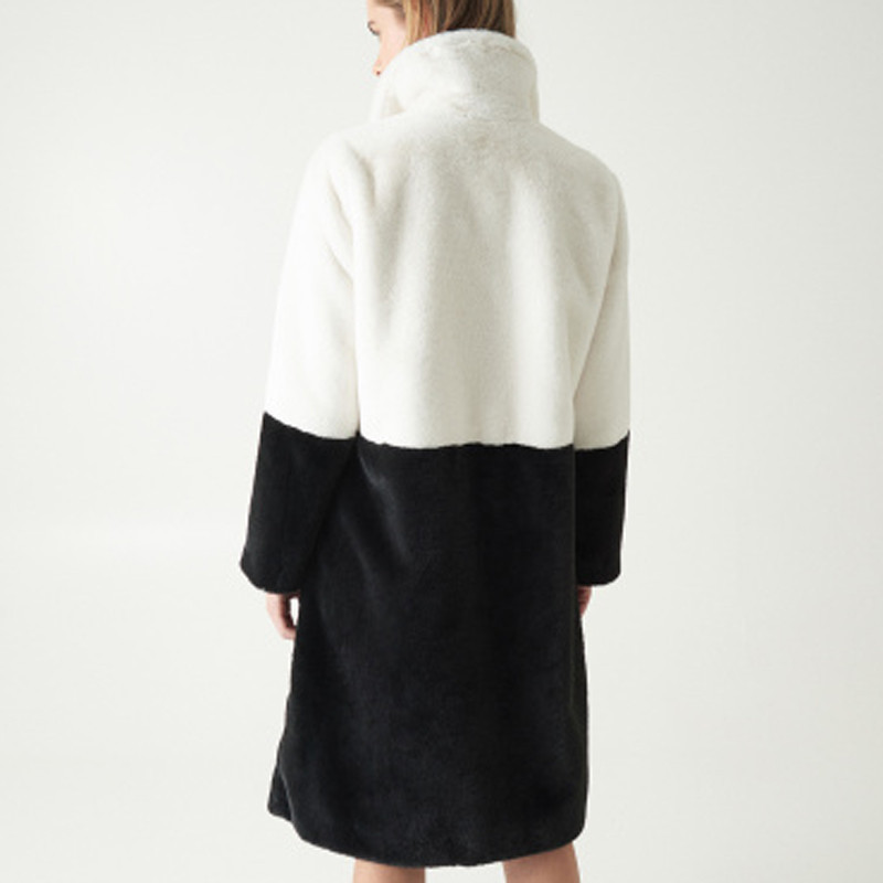 Women's Fur Faux Fashion splice Jacket Women Winter Coat Thick Warm Jackets Streetwear Loose Soft Lamb Outerwear Ladies 220927