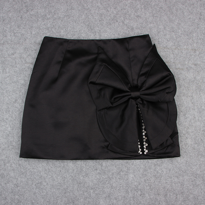 Skirts DEIVE TEGER Fashion Womans Pencil Mini Skirt Lovely Sweet Beading Flower Ladies Skirts 220924