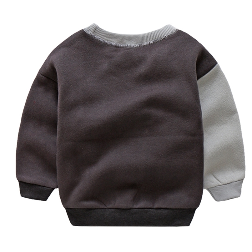 Pullover Autumn Winter 2 11 12 Years Teenage Children Long Sleeve Color Patchwork Kids Baby Child School Boys Plus Velet Sweatshirts 220924