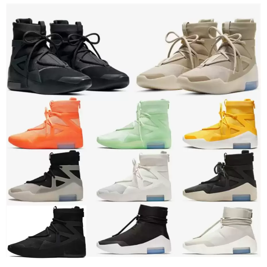 Basketball Shoes Sneakers Trainers High Cut Oatmeal Sail Triple Black Frosted Spruce Light Bone Orange Atmosphere Question Brown 2023 Fear 1 Men