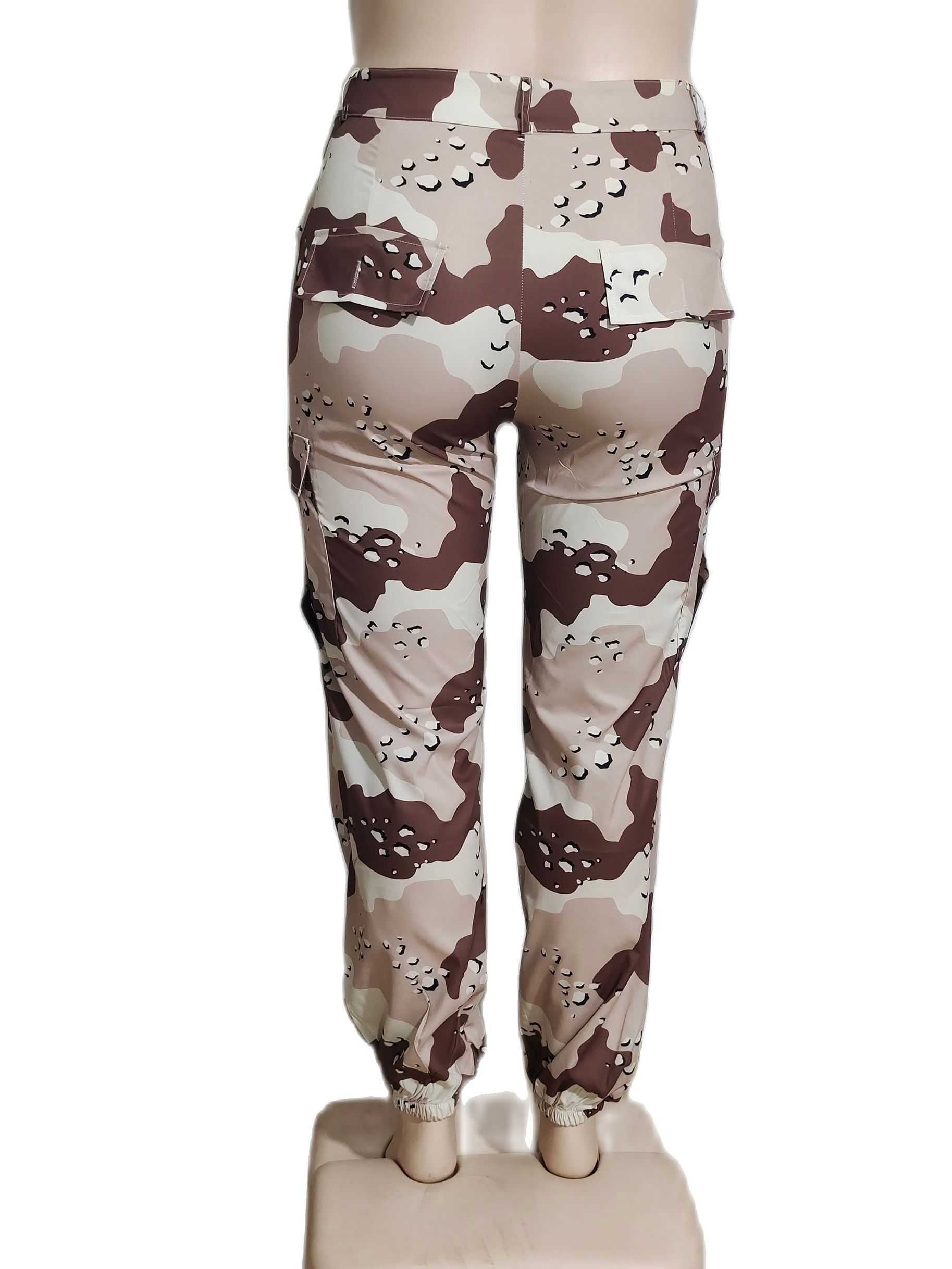 Women's Pants Capris Camo Cargo Pants 3 Casual Loose Sweat Pant 2022 Women Fall Y2k Clothes Streetwear Joggers Fashion High Waist Camouflage Trou