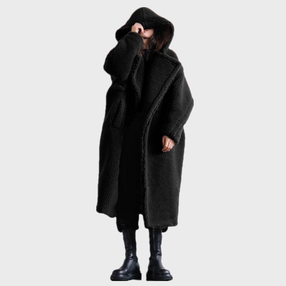 Womens Fur Faux Women Winter Parka 5XL Size Long Sleeve Loose Coat Jacket Thick Mink With Hooded Warm Overcoat 220927