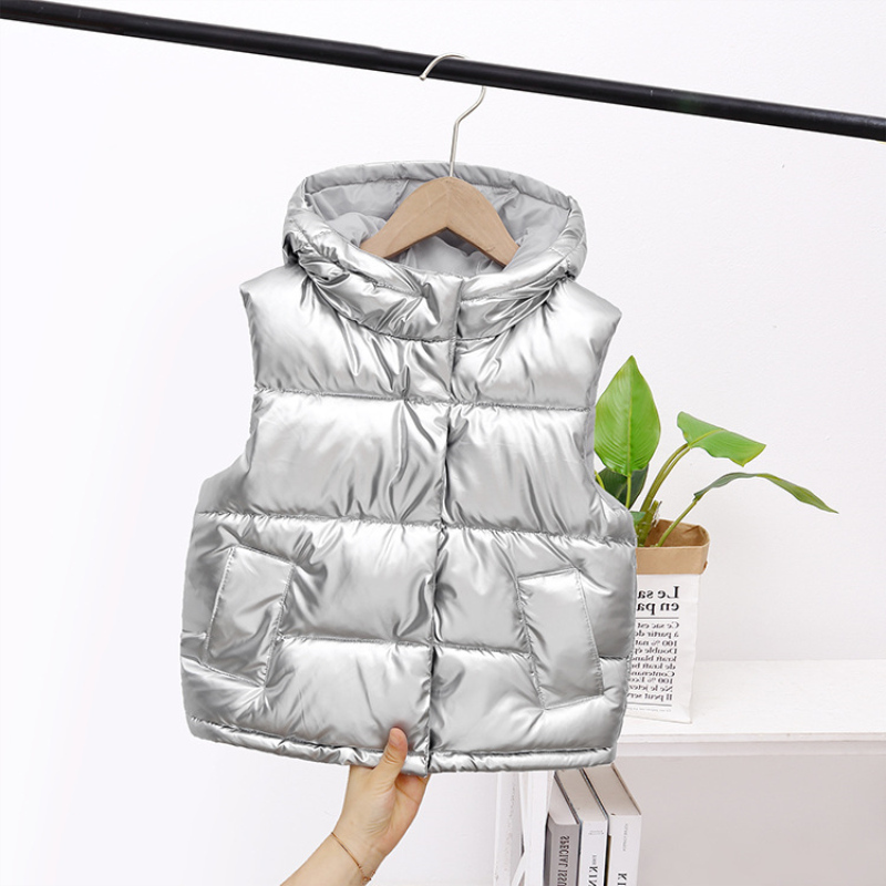Waistcoat Girls Boys Baby's Kids Down Vest Waistcoat Cute Warm Plus Thicken Winter Autumn Outdoor Jacket Cardigan Children's Clothes 220927