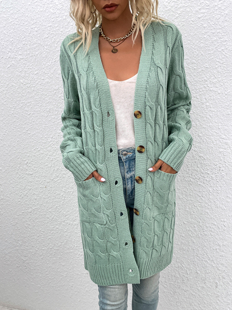 Womens Knits Tees Autumn Winter Women Casual Loose Cardigans Sweater Long Sleeve Knitted Coats Female Long Tops Streetwear Knitwear Outerwear 220923