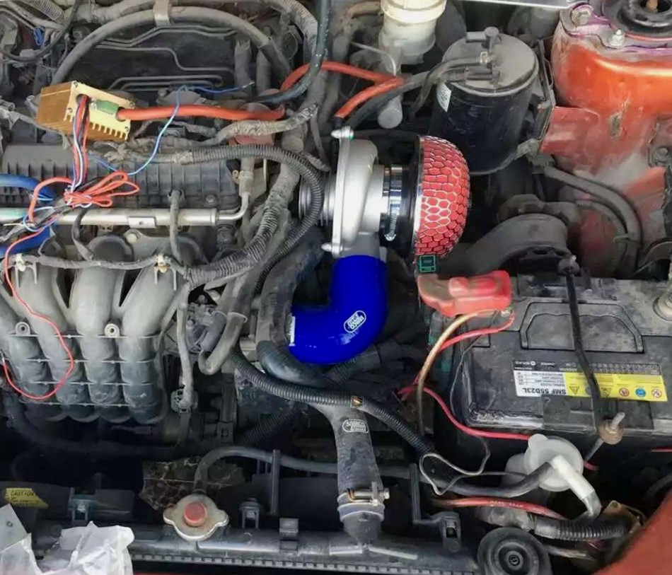 Universal Electric Turbocharger Electric Turbo Supercharger Kit Thrust Motorcycle Air Filter Intake for all car improve speed