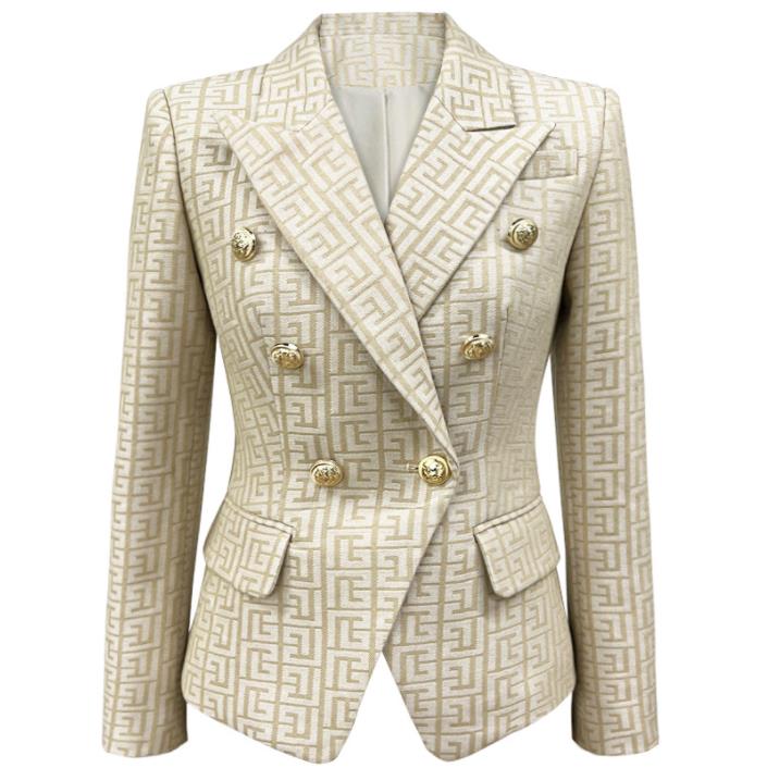 Women's designer Blazers 2022 Spring And Autumn Fashion High-quality big blazer B Home Lion Button Short Black White Jacquard Jacket Size S-5XL, Army green
Women's designer Blazers 2022 Spring And Autumn Fashion High-quality big blazer B Home Lion Button Short Black White Jacquard Jacket Size S-5XL, Army green