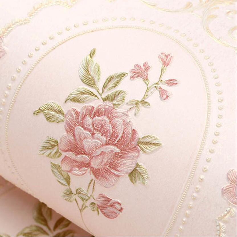 Wallpapers Vintage European Mirror Flower Wallpaper 3d Beautiful Floral Living Room Kids Bedroom Decor Striped Wall Paper EZ218 220927