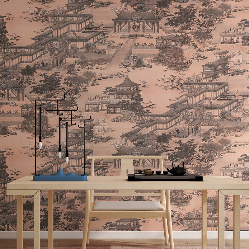 Wallpapers Chinese Classical Mural None self adhes for Living Room Bedroom Waterproof Vinyl Non woven 3d Wall Sticker Home Decor 220927
