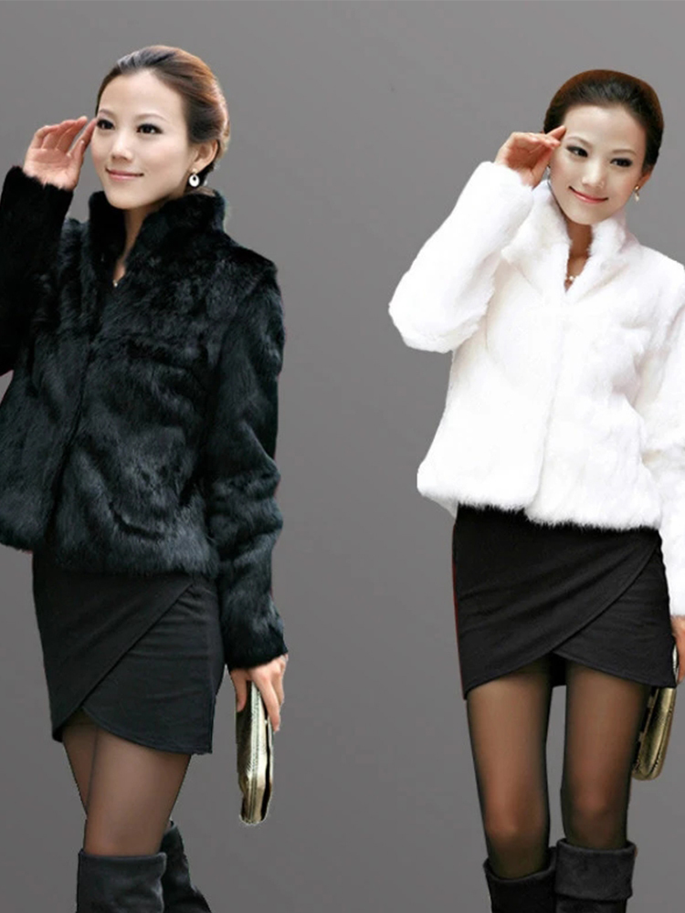 Women's Fur Faux Coat Fluffy Plush Coats Autumn And Winter Ladies Long Sleeve Special Woman Clothing Overcoat Female 220927