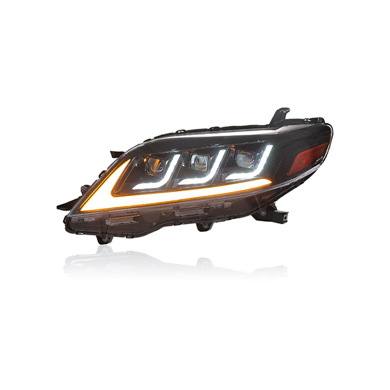 Car Lights For Sienna 20 11-20 20 LED DRL Auto Headlights Assembly Bicodal Lens Dynamic Lamp Start Animation Highlight Accessories