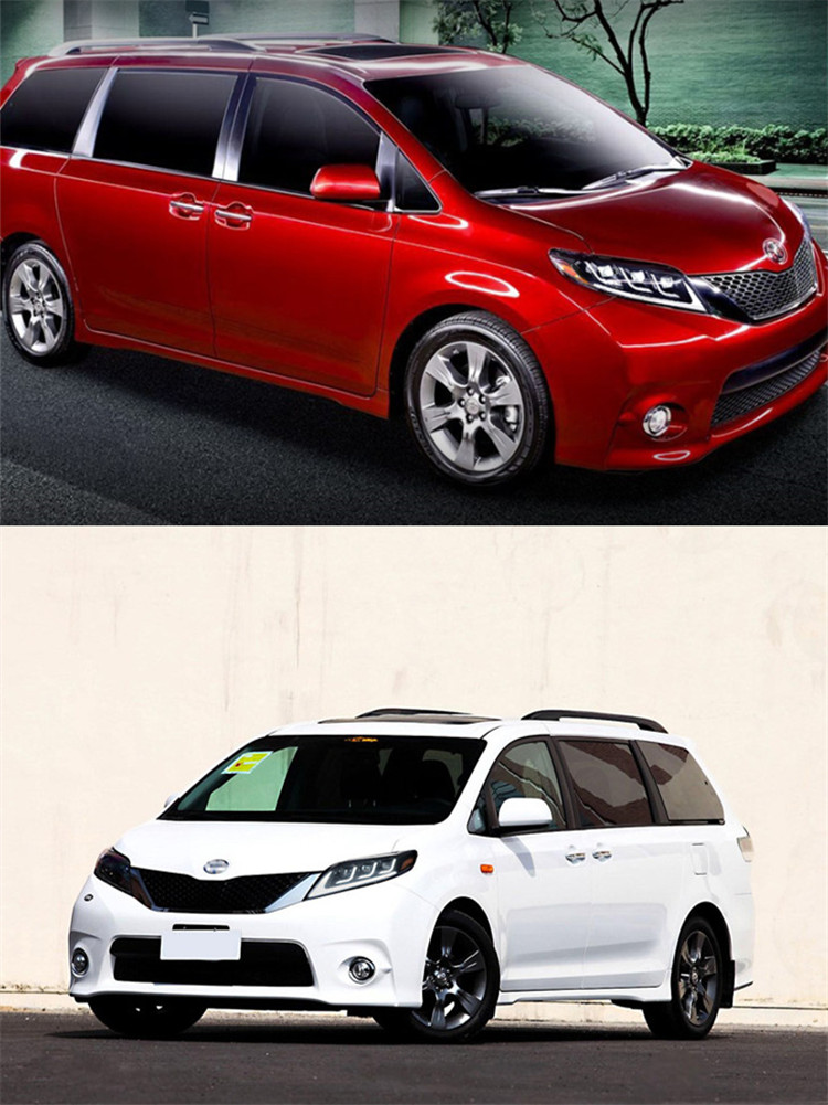 Car Lights For Sienna 20 11-20 20 LED DRL Auto Headlights Assembly Bicodal Lens Dynamic Lamp Start Animation Highlight Accessories