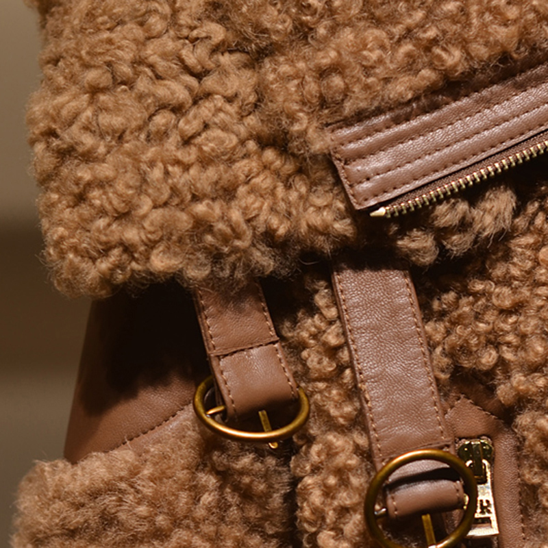 Women's Fur Faux Fur Lautaro Winter Warm Thick Patchwork Faux Fur Coat Women Long Sleeve zipper Turndown Collar Stylish Fluffy Jacket Fashion 220