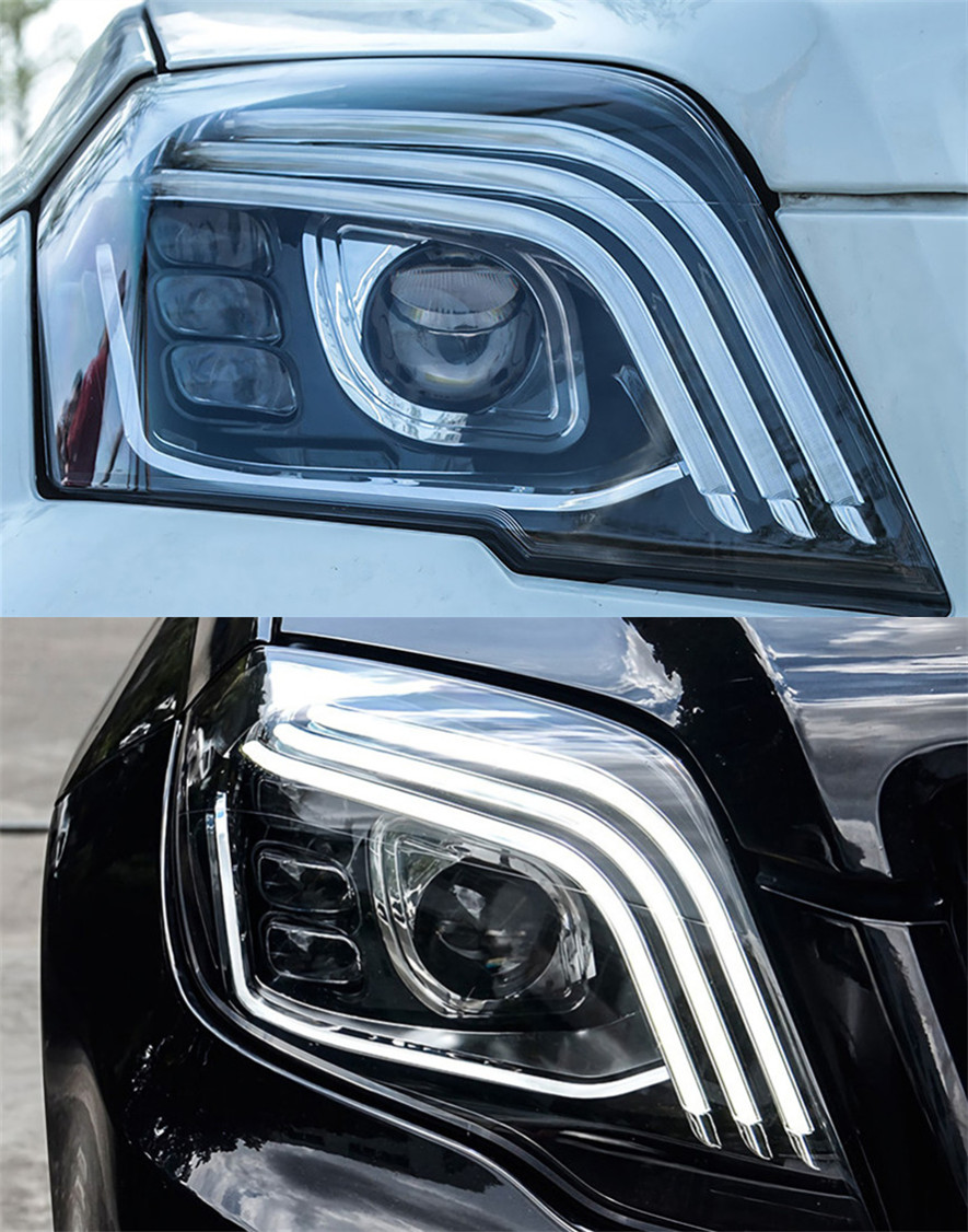 Car Lights For GLK 20 08-20 15 X204 LED Headlights Modification Upgrade S Class Style DRL Dynamic Turn Signal Lamp Assembly