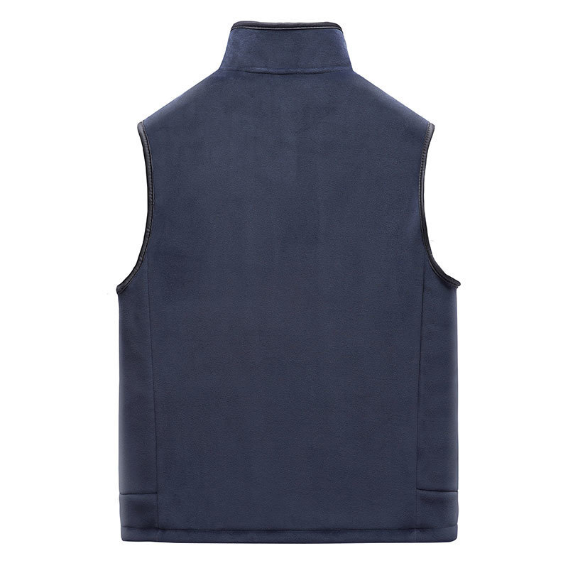 Men s Vests Autumn and Winter Men Thick Warm Coat Fashion Casual Plus Velvet Male Sleeveless Zipper Clothes 5XL 220926
