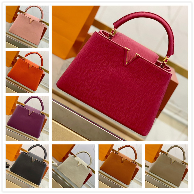 Top Handle Women Designer Shoulder Bags Capucines BB Totes Crossbody Bag Aurillon Leather Handbags Woman Mid Size Luxury Purses Handbag, Original packing
Top Handle Women Designer Shoulder Bags Capucines BB Totes Crossbody Bag Aurillon Leather Handbags Woman Mid Size Luxury Purses Handbag, Original packing