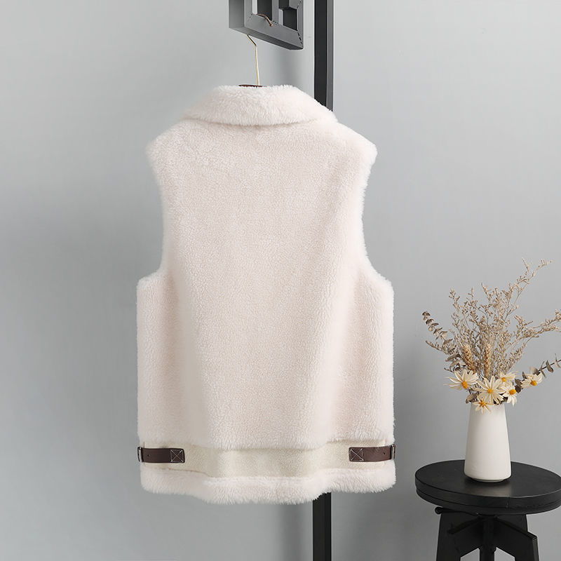 Womens Fur Faux Fur Women Autumn Winter Fashion Faux Fur Vest Female Elegant Casual Warm Outwear Ladies Coat Sleeveless Waistcoat Gilet C267 220927