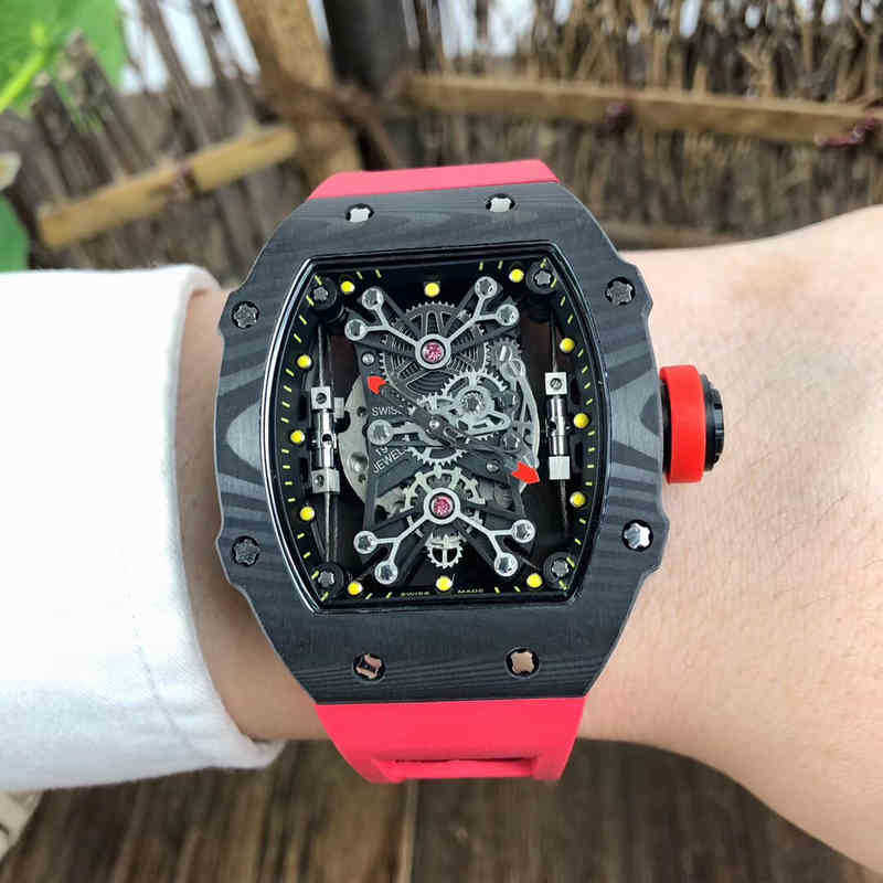 watches wrist Luxury richa milles designer carbon fiber men's personalized automatic mechanical hollowed out fashion tape waterproof, Same price
watches wrist Luxury richa milles designer carbon fiber men's personalized automatic mechanical hollowed out fashion tape waterproof, Same price
